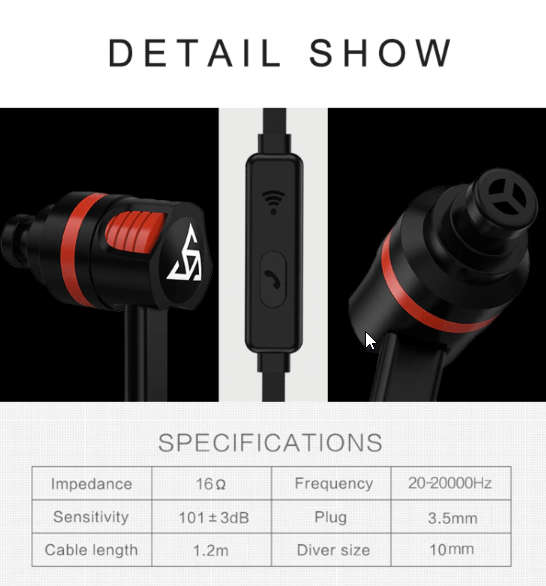Simvict Professional Earphone Super Bass
