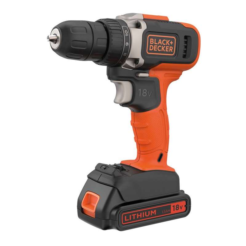 Black & Decker 18V 2 Speed Drill Driver & 1x 1.5Ah Battery | BCD0021-QW