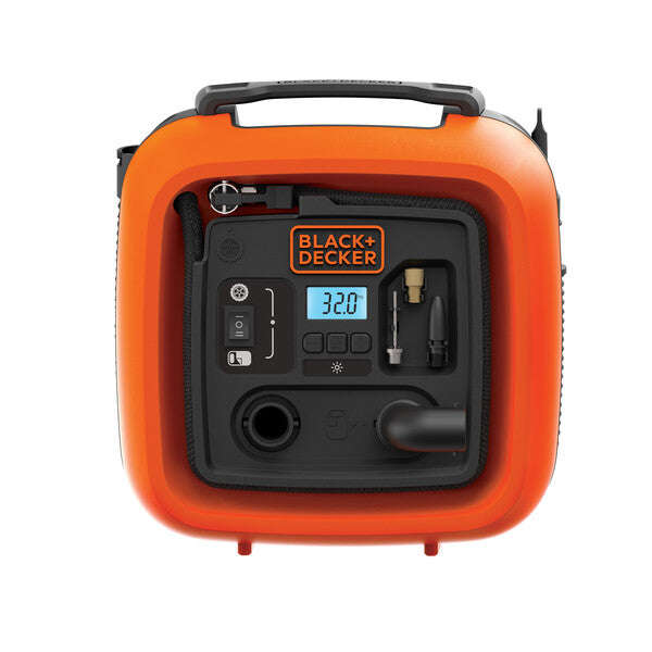 BLACK&DECKER 160PSI Air compressor Tyre Inflator Pump, 12V Car Plug