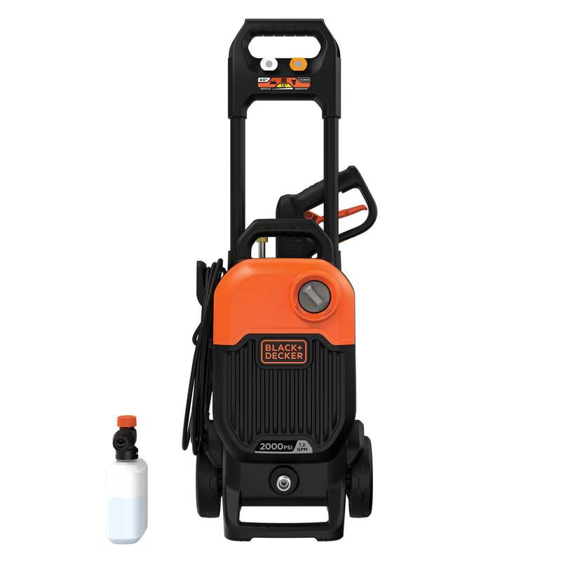 BLACK&DECKER 2000W Pressure Washer 150 BAR/1800 PSI, Self Priming