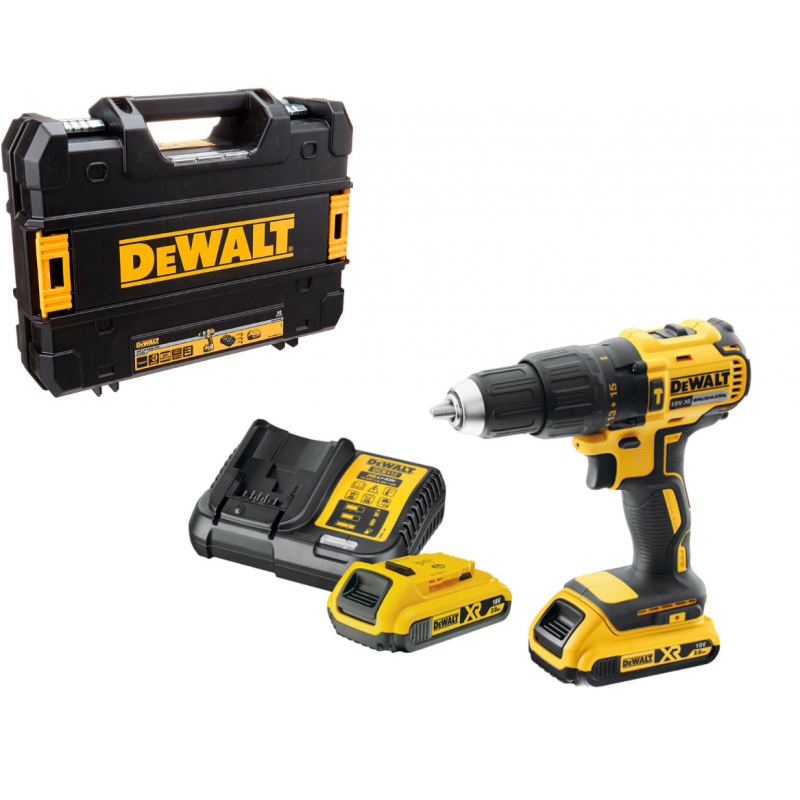 DEWALT 18V 13MM Impact Drill Kit in TSTAK | DCD778D2T-QW