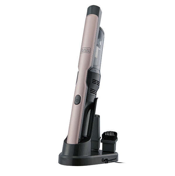 Black & Decker Handheld vacuum cleaner, digital motor Dustbuster Slim (12V), rose gold, with char...