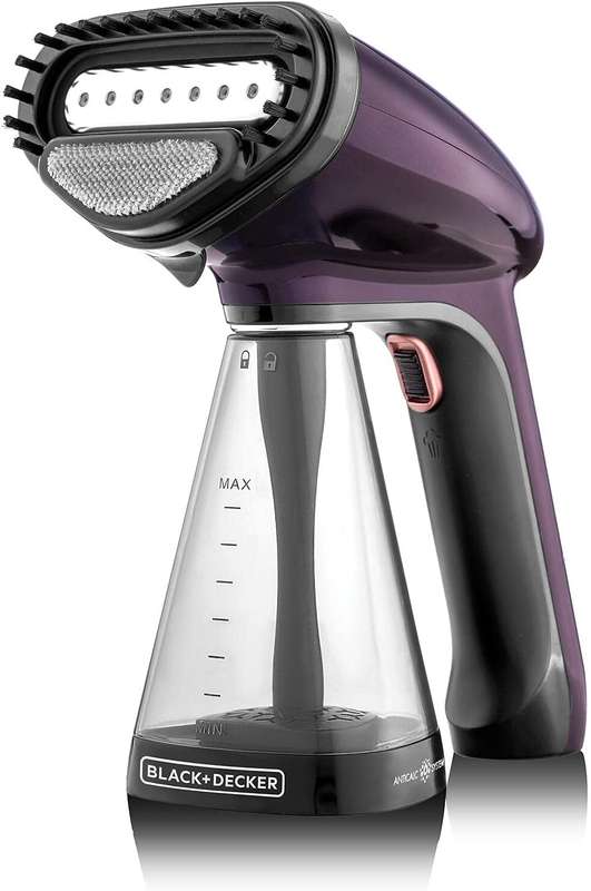 BLACK+DECKER 1500W Handheld Portable Garment Steamer with Auto Shut-Off