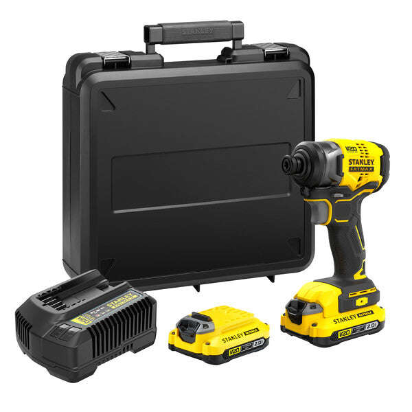 Stanley FATMAX V20 18V Brushless Impact Drill Driver +2 Batteries+KITBOX