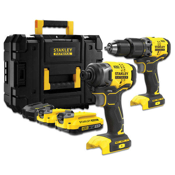 Stanley FATMAX 18V Brushless Combo Hammer + Impact Drill +Batteries+BOX - COMBO DEAL!
