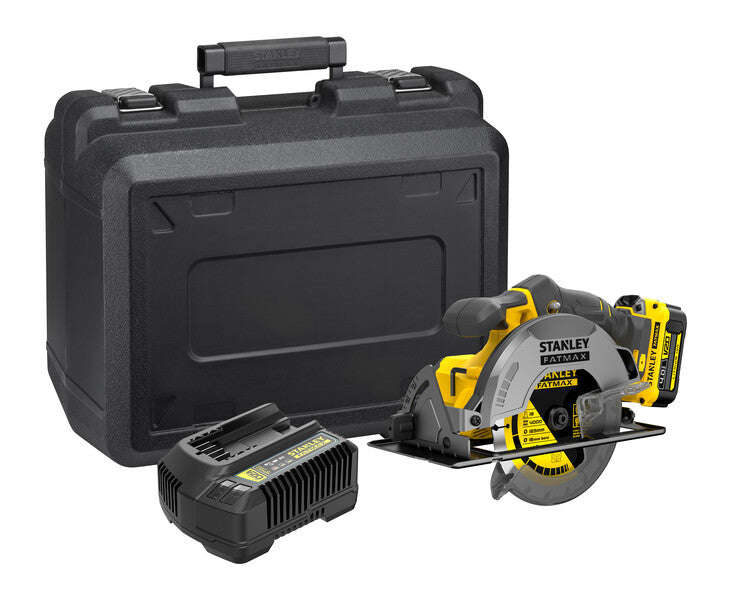 Stanley FATMAX V20 18V Cordless Circular Saw + 4.0 Ah Battery + Kitbox