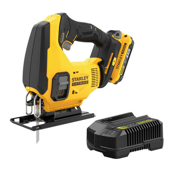 Stanley FATMAX V20 18V Cordless Jigsaw + 2.0 Ah Battery + Kitbox