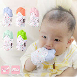 Gummy Glove Teething Mitten - Blue