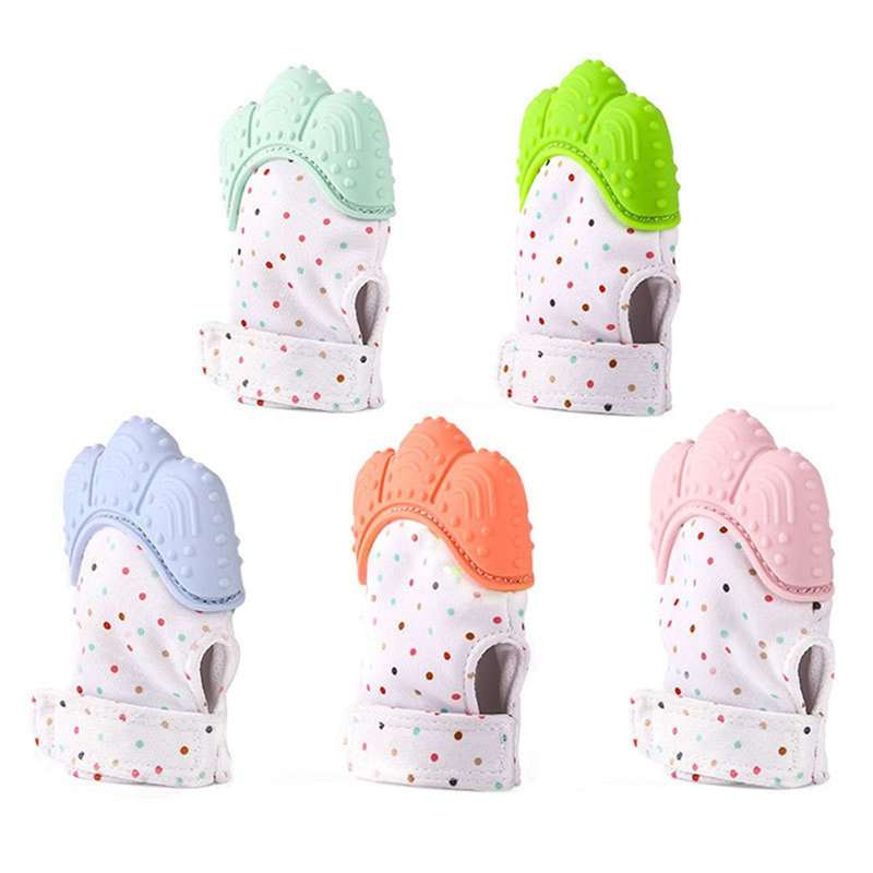 Gummy Glove Teething Mitten - Blue