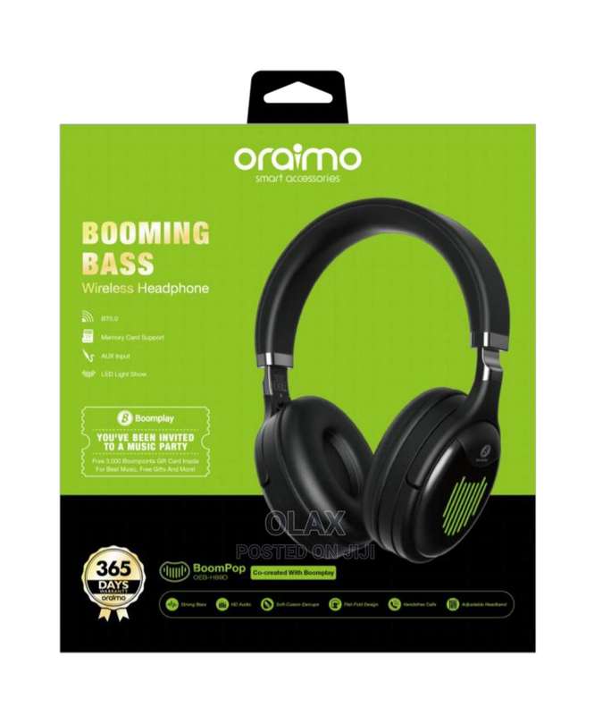 Oraimo Booming Bass Wireless Bluetooth Headset OEB-H89D
