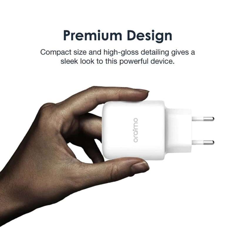 Oraimo PowerCube 3 Pro 18W Fast Charger Kit with Lightning Cable- E94D/L53