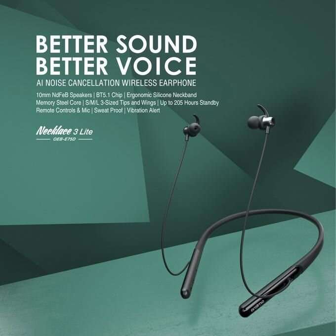 Oraimo Necklace 3 Lite Neckband Wireless Earphone