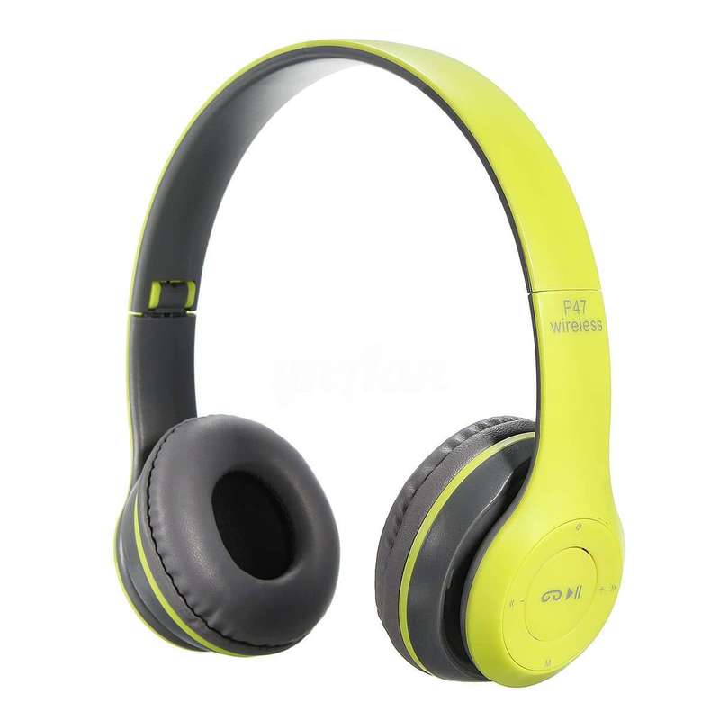 P47 Wireless Bluetooth Headphones - Black