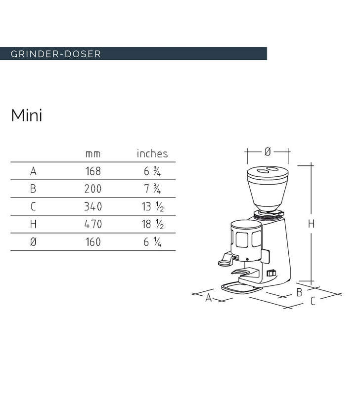 Mazzer Mini Espresso Grinder (Doser & Timer)