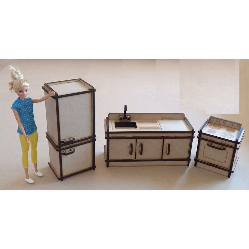 Barbie Kitchen - Complete Kitchen
