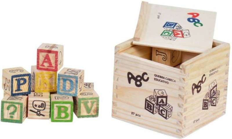 27 PCS Wooden ABC Educational Blocks