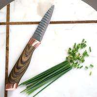 6 Piece Knife Set with Wooden Finish