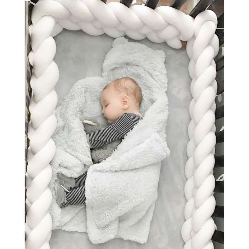 Knot Cot Bumper - White