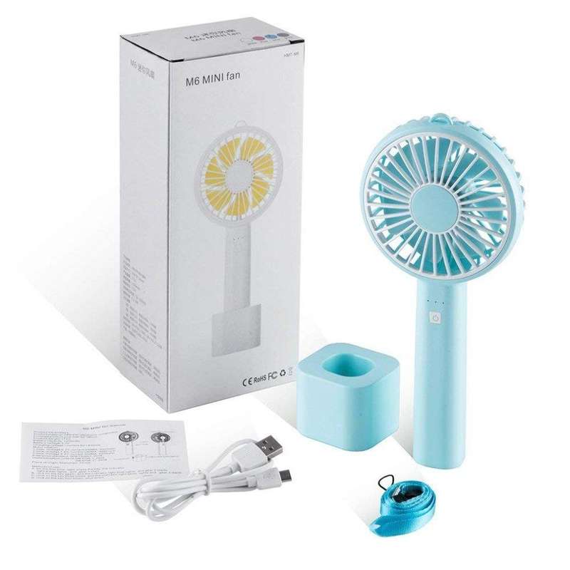 Portable Multifunctional Mini Fan - Blue
