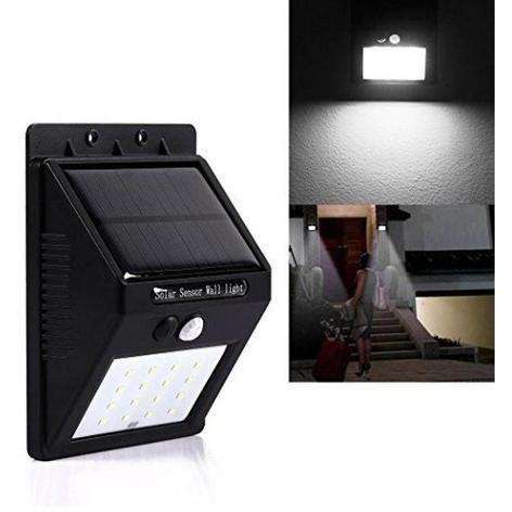 Wireless Solar Powered LED Wall Light