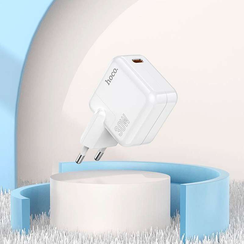 Hoco C112A Advantage wall charger single port PD30W charger(EU) set(Type-C to Type-C)