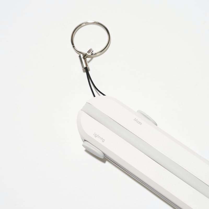 LDNIO 3-in-1 3.8A Fast Charging Cable with Keyring