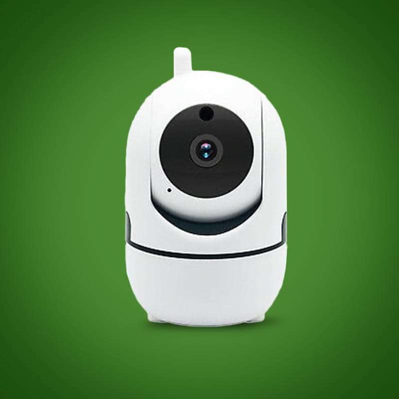 Smart WiFi Camera Indoor Auto Track IP Camera Baby Monitor Nanny Camera - White