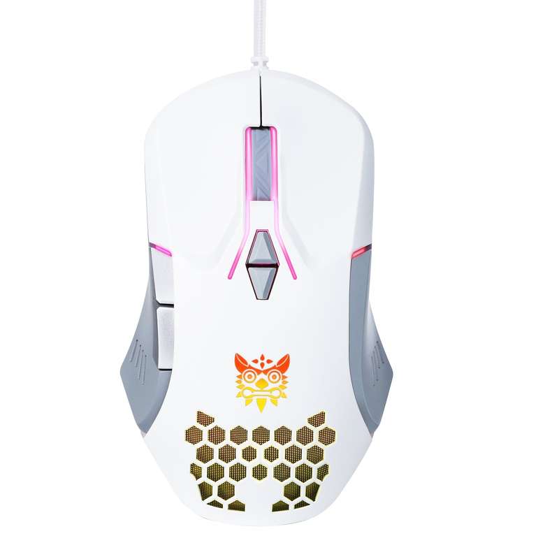 ONIKUMA CW902 Wired Gaming Mouse With Colorful Lighting - White