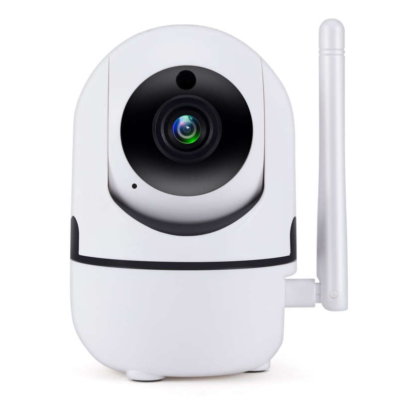 Smart WiFi Camera Indoor Auto Track IP Camera Baby Monitor Nanny Camera - White