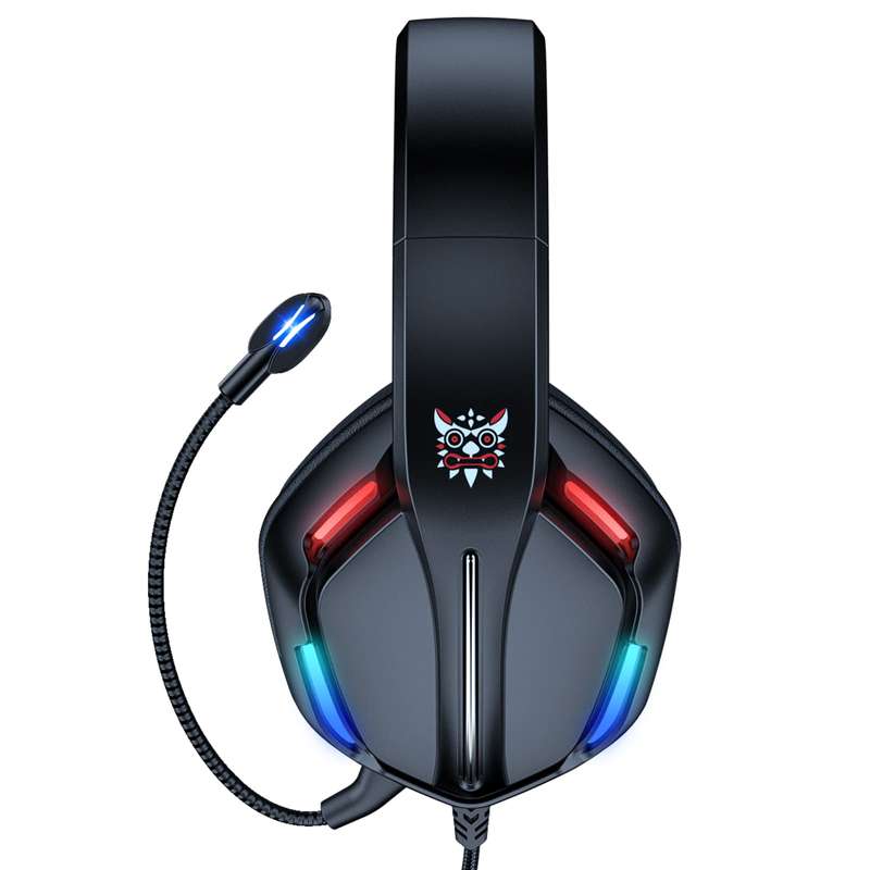 ONIKUMA X27 RGB Gaming Headset Stereo Surround Omnidirectional Noise Canceling Mic Ergonomic Desi...