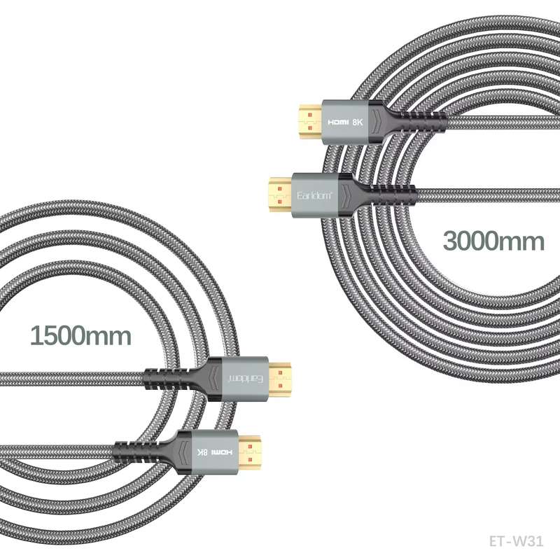 EARLDOM High Speed Full HD 1080P 8K HDMI Cable Audio Video cable 3 Meter