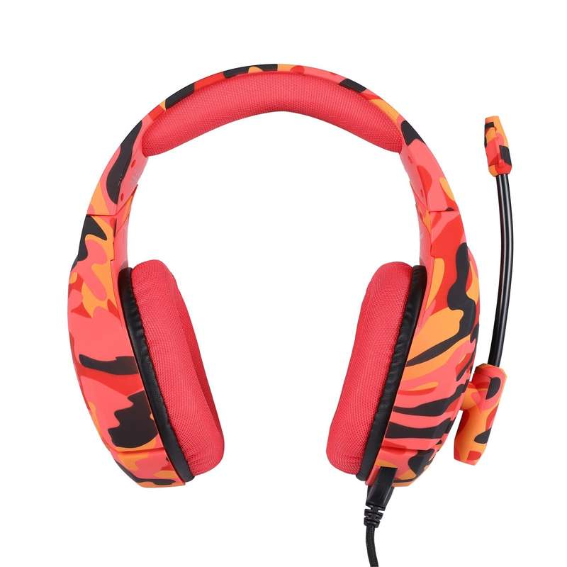 ONIKUMA K1-B Camouflage Elite stereo gaming headset - Red