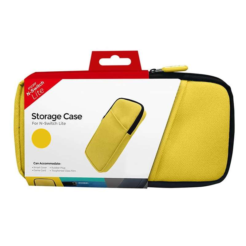 Dobe Portable Bag Storage Case For N- Switch Lite Ballistic Nylon - Yellow