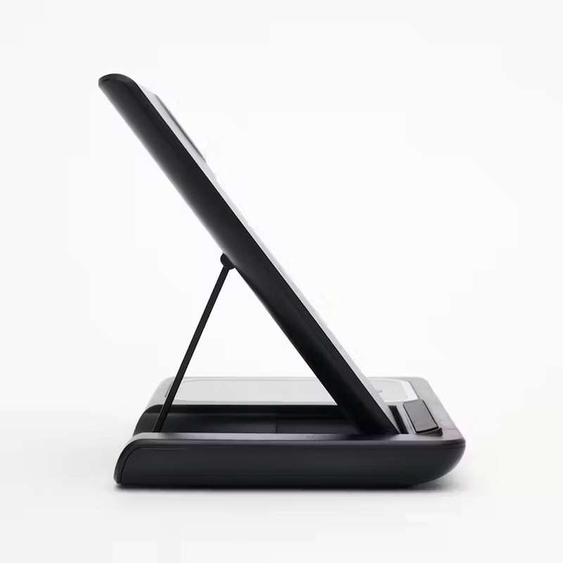 Multi Functional 3-in-1 Foldable 15W Wireless Charging Stand Q09 - Black