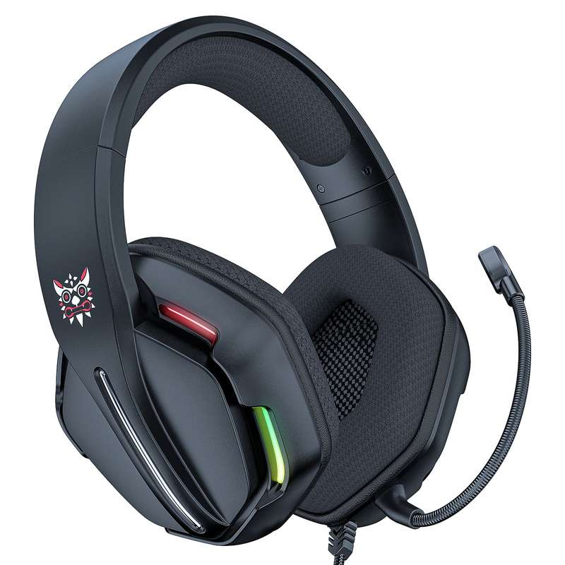 ONIKUMA X27 RGB Gaming Headset Stereo Surround Omnidirectional Noise Canceling Mic Ergonomic Desi...