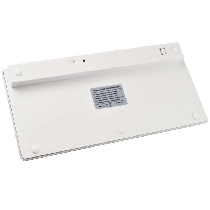 Ultra Slim Design KB450 Bluetooth Wireless Keyboard - Silver & White