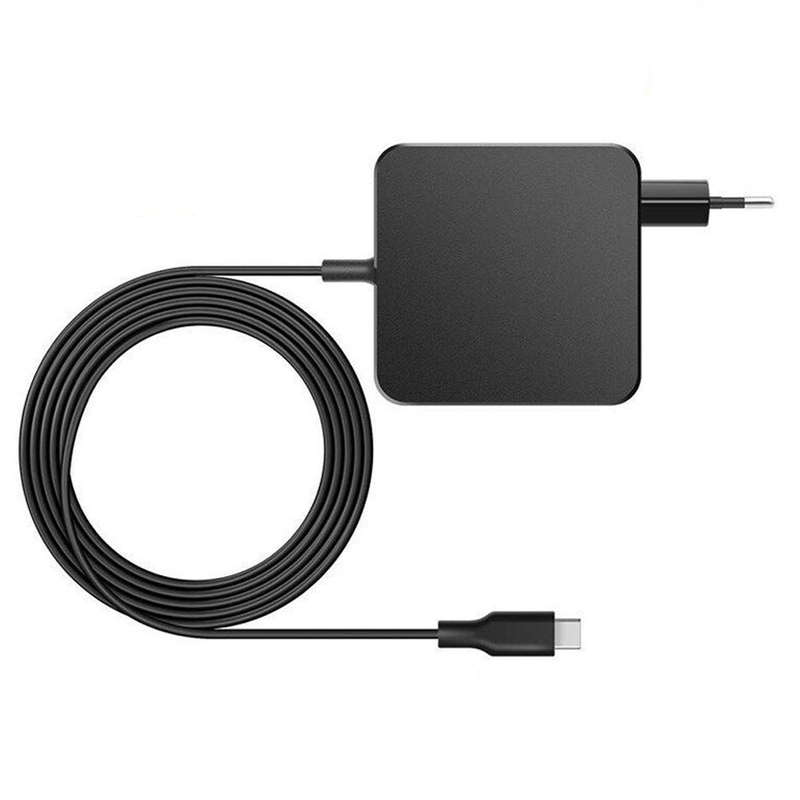 Power Adapter Universal Laptop Charger 5-20V USB Type C - 65W Black