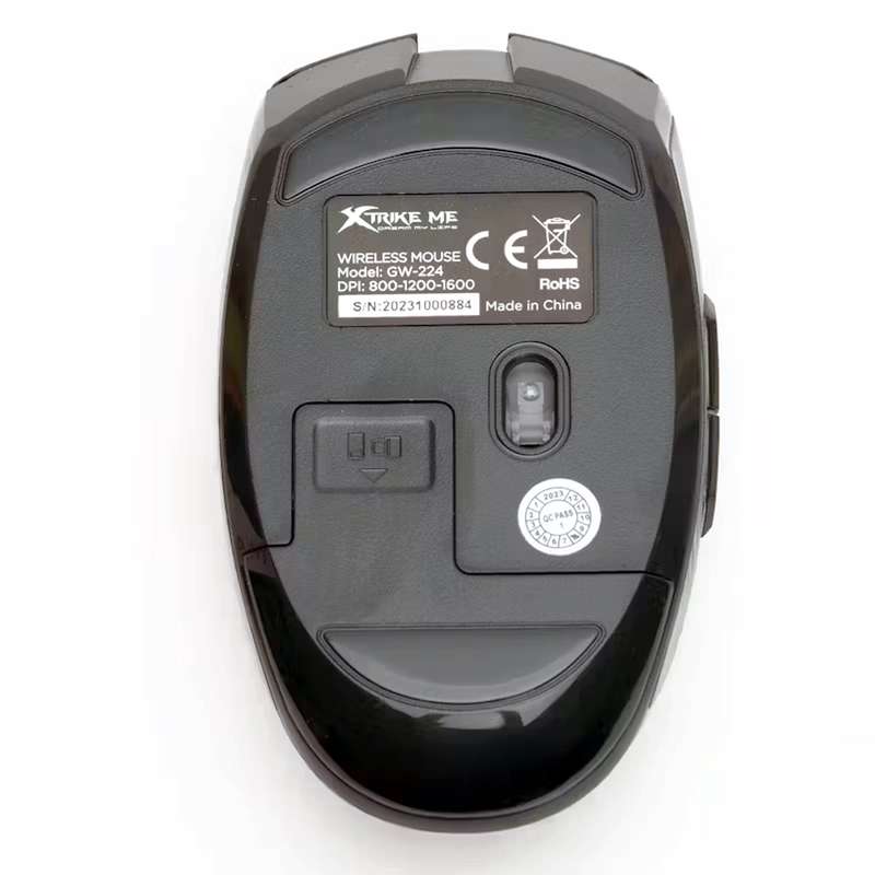 Xtrike Me 2.4G Dual Mode Wireless Mouse DUO MODE Wirelesss GW-224 Black