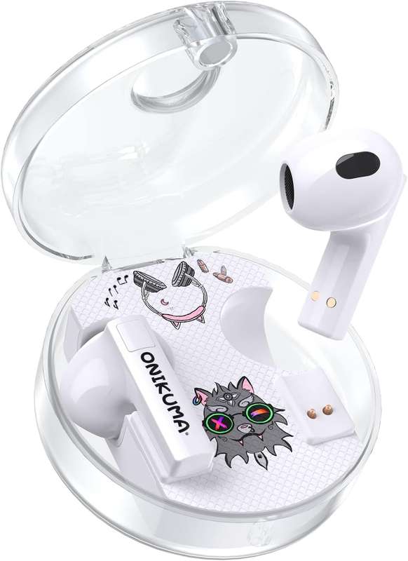 Onikuma TWS T301 Bluetooth Earbuds- White