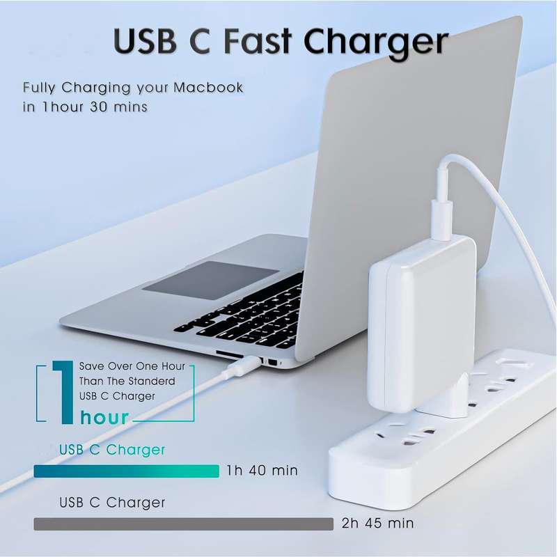 MacBook Charger 87W Power Adapter with USB TYPE-C Cable