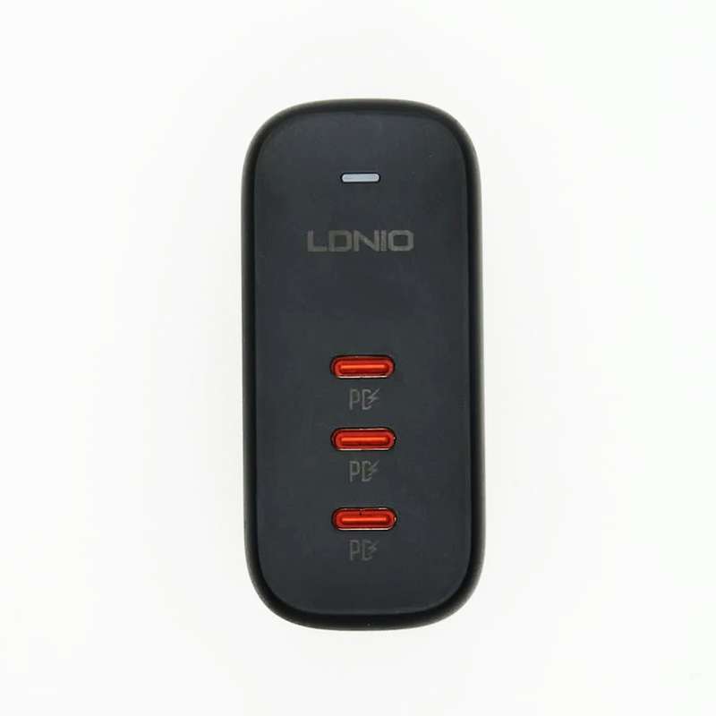 LDNIO 65W GaN Fast Charger with International Plugs & 3 USB-C Ports
