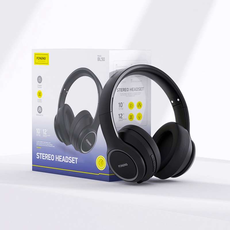 Wireless Headset BL50 Bluetooth 5.0 Noise Canceling HiFi Sound Headphone