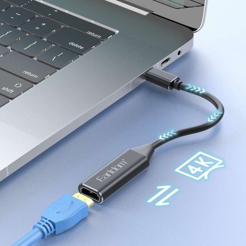 Earldom W11 Type-C To Female HDMI Adapter (4K Resolution) HDTV Adapter
