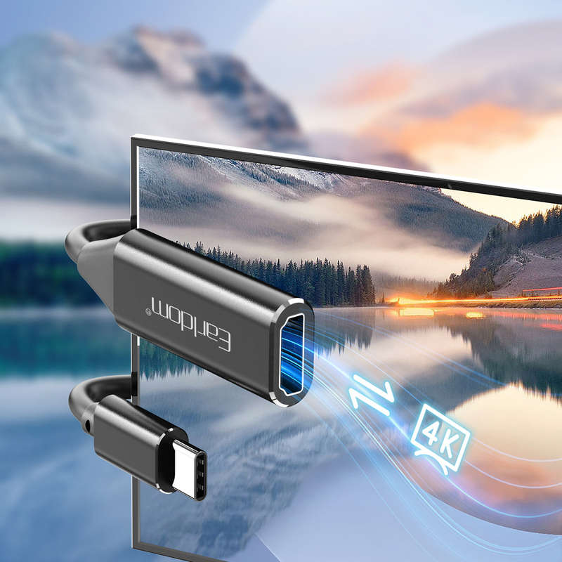Earldom W11 Type-C To Female HDMI Adapter (4K Resolution) HDTV Adapter