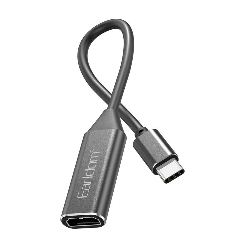 Earldom W11 Type-C To Female HDMI Adapter (4K Resolution) HDTV Adapter