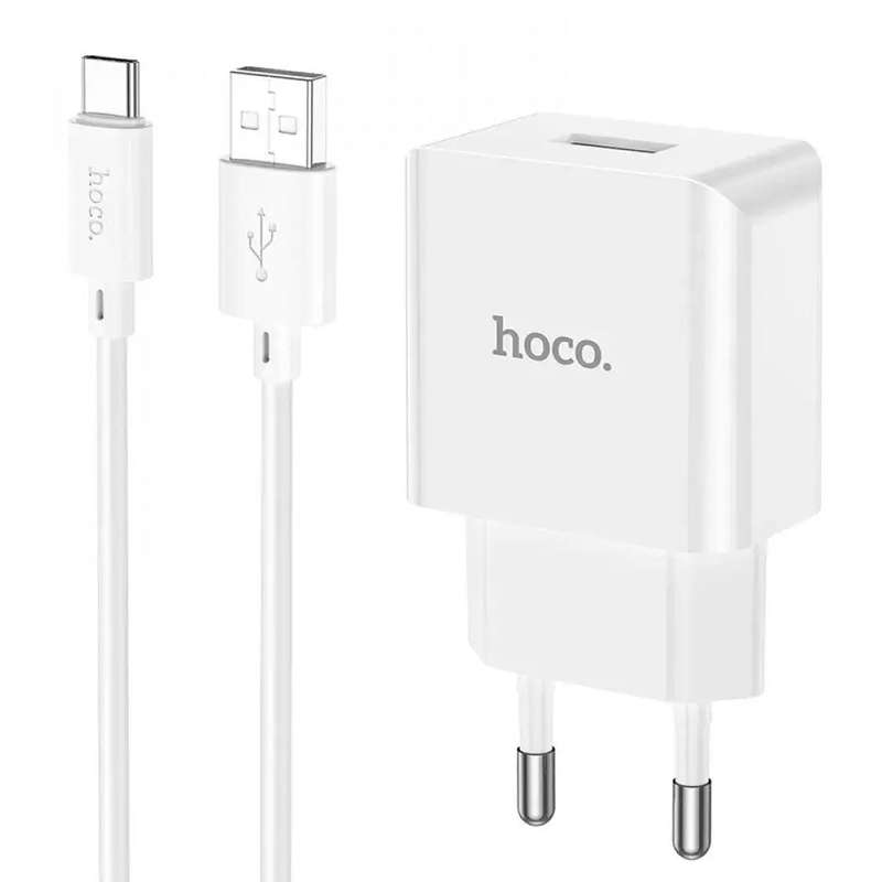 Smart Phone Charger EU Plug Adapter 10.5W with USB Type-C Cable