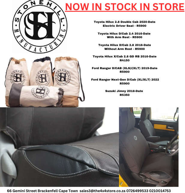 Stone Hill Seat Covers - Durable Range - Charcoal Color in stock in store