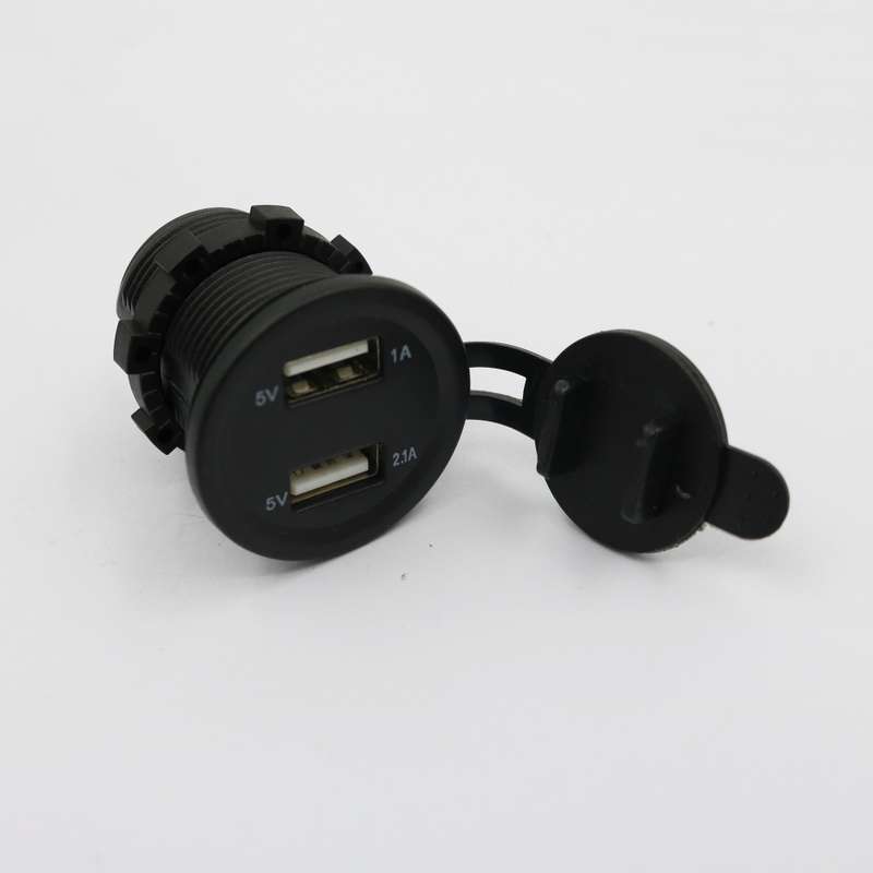 4.2A Dual USB charger with voltmeter Blue LED