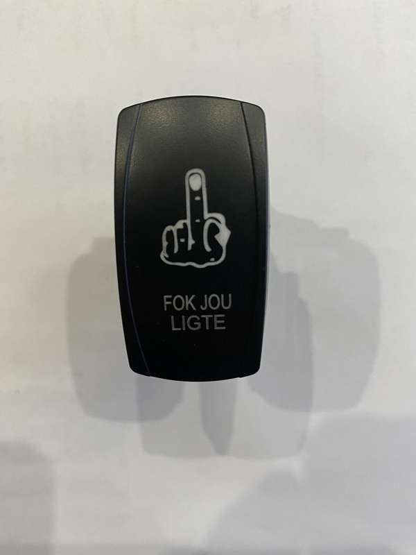 F Jou Rocker Switch - Blue Backlit LED