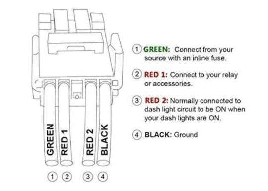 Toyota Push Switch 40x20mm for Spot Lights white LED Light